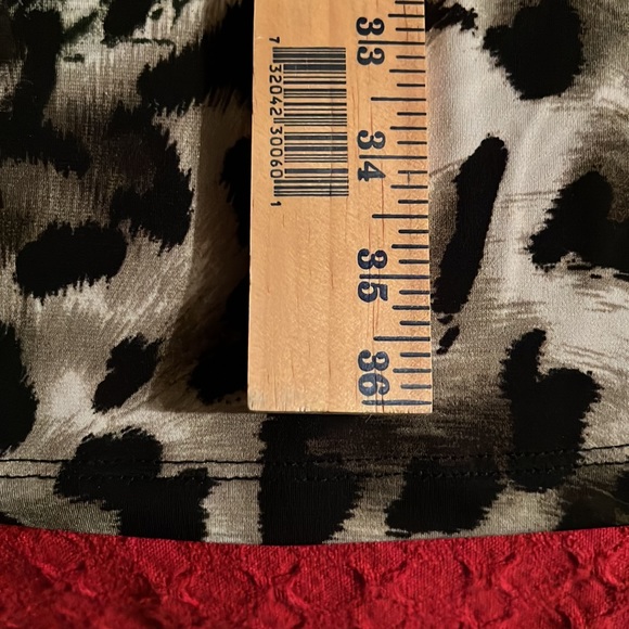 Effortless Style Animal Print Slip-On Dress SZ L - Picture 8 of 10